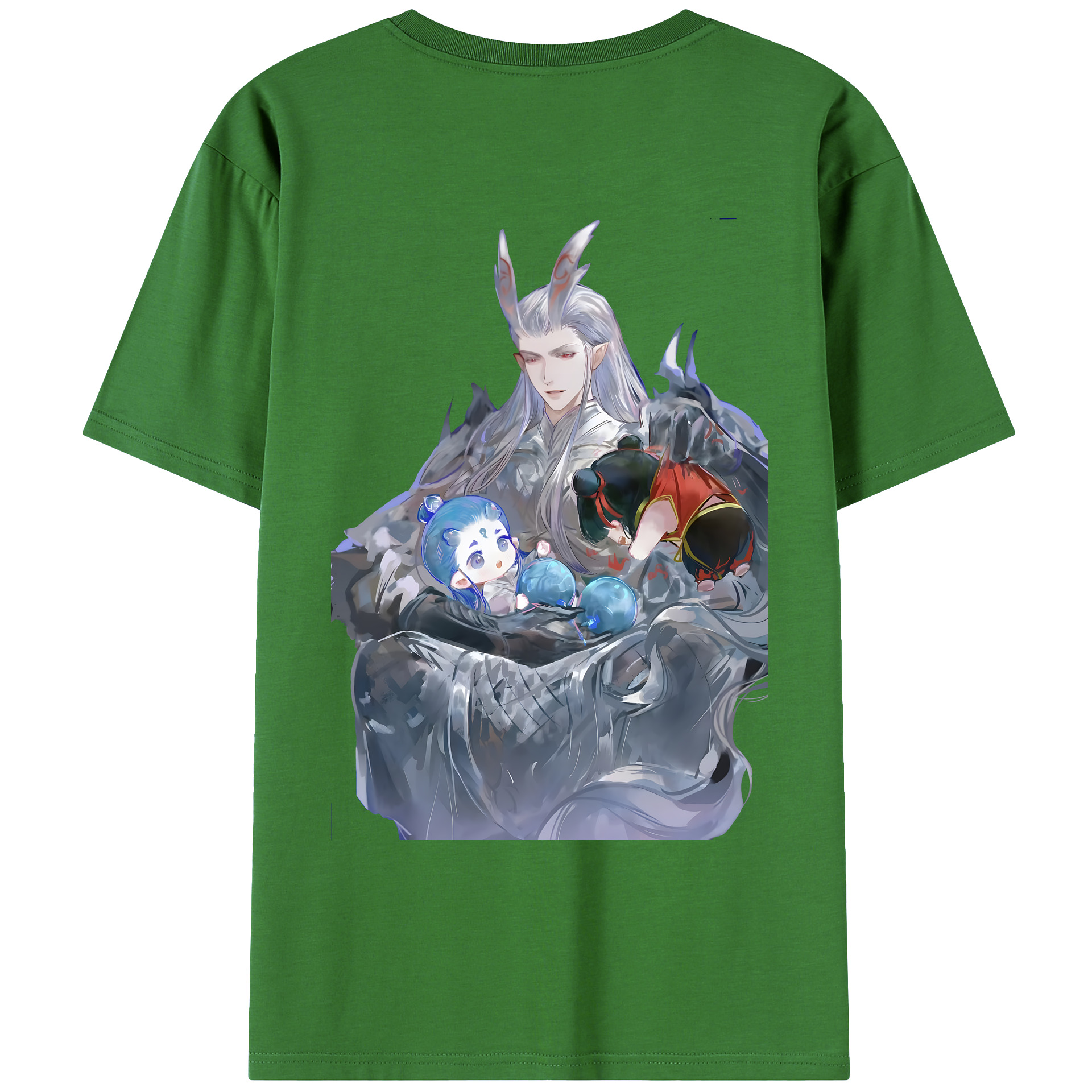 （画像用） Ne Zha 2 ナタ 魔童の大暴れ レディース半袖Tシャツ(バックプリント)